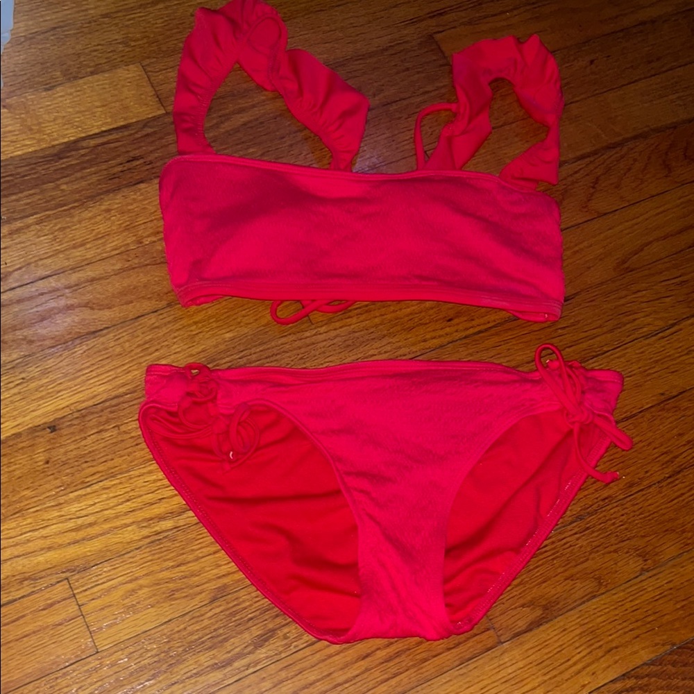 Vibrant Red Bikini Set